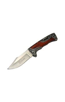 B3157a İşlemeli Kamp Çakı 22 Cm - Gül Ağacı Saplı, Manuel Açılma B3157a İşlemeli Kamp Çakı 22 Cm - Gül Ağacı Saplı, Manuel Açılma