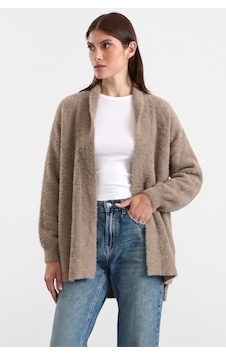 Olcay Salaş Soft Kumaş Triko Hırka Vizon 8299 Olcay Salaş Soft Kumaş Triko Hırka Vizon 8299