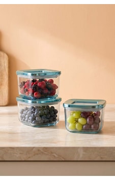 Mavi Vakumlu Hava Geçirmez 3 Lü Saklama Kabı - 500 Ml Mavi Vakumlu Hava Geçirmez 3 Lü Saklama Kabı - 500 Ml