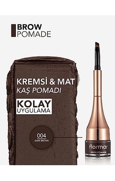 Yoğun Pigmentli Kalıcı Kaş Pomadı - Brow Pomade - 004 Dark Brown - 8690604572212 0 Yoğun Pigmentli Kalıcı Kaş Pomadı - Brow Pomade - 004 Dark Brown - 8690604572212 0