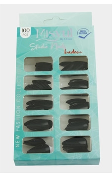 Misyul - 513 - Badem Parlak Takma Tırnak - Csmo-tex - 100 Adet-siyah Misyul - 513 - Badem Parlak Takma Tırnak - Csmo-tex - 100 Adet-siyah
