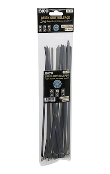 İbico İ13-111 Cırt Kelepçe 4.6x250mm 25 Adet Metal Kablo Bağı Paslanmaz Çelik - 24'li Paket Diğer İbico İ13-111 Cırt Kelepçe 4.6x250mm 25 Adet Metal Kablo Bağı Paslanmaz Çelik - 24'li Paket Diğer