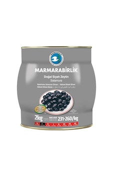 Marmarabirlik Doğal Salamura 231-260 KB L Siyah Zeytin Teneke 2 KG Marmarabirlik Doğal Salamura 231-260 KB L Siyah Zeytin Teneke 2 KG