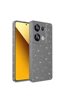 Xiaomi Redmi Note 13 Pro 4g Kılıf Kamera Korumalı Simli Lüks Zore Koton Kapak Gri Xiaomi Redmi Note 13 Pro 4g Kılıf Kamera Korumalı Simli Lüks Zore Koton Kapak Gri
