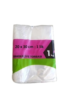 Bakkaliye Naylon Pe Torba 1'kg Lık 20x30 Cm 1 Paket Takriben 360 Adet Bakkaliye Naylon Pe Torba 1'kg Lık 20x30 Cm 1 Paket Takriben 360 Adet
