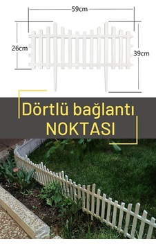 Dekoratif Beyaz Bahçe Çiti Plastik Çit Peyzaj Koruma Panel Çit 1 Adet 59 Cm Beyaz Çiçek Çiti Turkuaz Dekoratif Beyaz Bahçe Çiti Plastik Çit Peyzaj Koruma Panel Çit 1 Adet 59 Cm Beyaz Çiçek Çiti Turkuaz