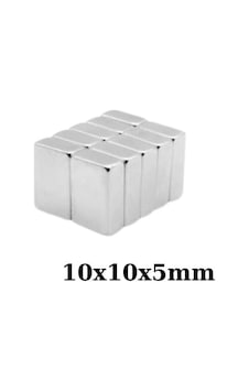 10x10x5mm Neodyum Güçlü Mıknatıs - Neodim Magnet 10x10x5mm Neodyum Güçlü Mıknatıs - Neodim Magnet
