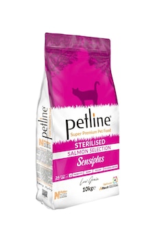 Petline Sensiplus Kısırlaştırılmış Somonlu Yetişkin Kedi Maması 10 KG Petline Sensiplus Kısırlaştırılmış Somonlu Yetişkin Kedi Maması 10 KG