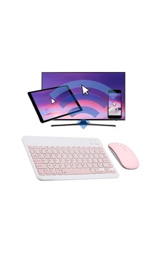 Tüm Cihazlara Uyumlu Akıllı Taşınabilir Şarj Edilebilir Kablosuz Bluetooth Klavye Ve Mause Seti Pembe - 582815151 Tüm Cihazlara Uyumlu Akıllı Taşınabilir Şarj Edilebilir Kablosuz Bluetooth Klavye Ve Mause Seti Pembe - 582815151