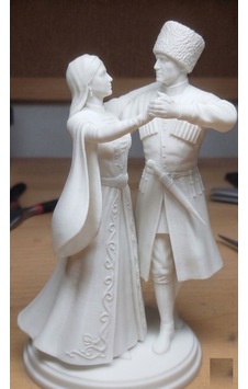 15 Cm Kültürüne Gönül Verenlere Özel Hediyelik Kafkas Adige Çerkes 3d Biblosu