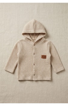 Minory Baby - %100 Pamuk Hırka Waffle Kumaş Kahverengi Kahverengi Minory Baby - %100 Pamuk Hırka Waffle Kumaş Kahverengi Kahverengi