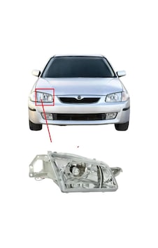 Mazda 323 Far Lambası Ön Sağ 1999-2000 Mazda 323 Far Lambası Ön Sağ 1999-2000