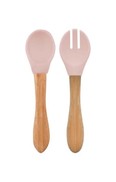 Oioi Mama Kaşığı + Çatal Pinky Pink Pembe Oioi Mama Kaşığı + Çatal Pinky Pink Pembe