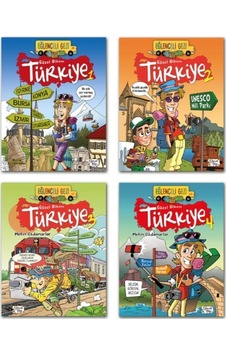 Güzel Ülkem Türkiye 1 2 3 4 Set 4 Kitap Eğlenceli Bilgi Gezi - Metin Özdamarlar