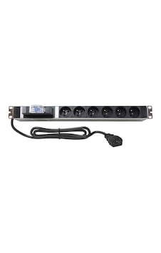 Amp Connect 19" 1u 6'lı Fransız Ups Sigortalı Kabinet Grup Prizi Pdu -16a Amp Connect 19" 1u 6'lı Fransız Ups Sigortalı Kabinet Grup Prizi Pdu -16a