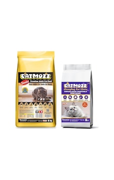 Catmozz Starlet Seçici Kedilere Özel Tavuklu Yetişkin Kedi Maması 15 KG + Bentonit Kedi Kumu 10 L