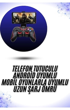 Mey İthalat Yeni Nesil X3 Gamepad Android Uyumlu Telefon Tutucu Özellikli Joystick Mey İthalat Yeni Nesil X3 Gamepad Android Uyumlu Telefon Tutucu Özellikli Joystick