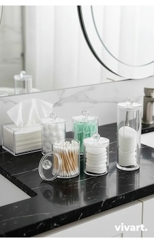 Makyaj Organizer Düzenleyici 6'lı Set Şeffaf Makyaj Organizer Düzenleyici 6'lı Set Şeffaf