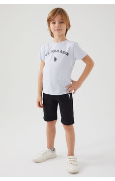 U.S. Polo Assn Stamp Grey Detail Mavi Erkek Çocuk Bermuda Takım Mavi U.S. Polo Assn Stamp Grey Detail Mavi Erkek Çocuk Bermuda Takım Mavi