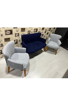 Venqm Bukle Çay Seti Koltuk Takımı Balkon Ofis Mutfak Buklelacivertgri Lacivert Gri Venqm Bukle Çay Seti Koltuk Takımı Balkon Ofis Mutfak Buklelacivertgri Lacivert Gri