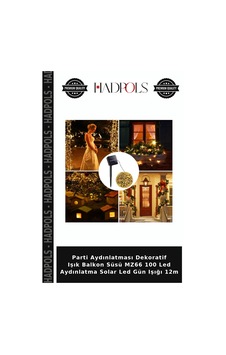 Parti Aydınlatması Dekoratif Işık Balkon Süsü Mz66 100 Led Aydınlatma Solar Led Gün Işığı 12m Parti Aydınlatması Dekoratif Işık Balkon Süsü Mz66 100 Led Aydınlatma Solar Led Gün Işığı 12m