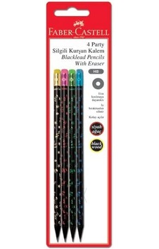 Blister Kurşun Kalem 4'lü, Party Çok Renkli Blister Kurşun Kalem 4'lü, Party Çok Renkli