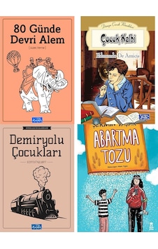 Parıltı Yayınları Çocuk Kalbi 80 Günde Devri Alem Ve Şermin Yaşar Abartma Tozu Parıltı Yayınları Çocuk Kalbi 80 Günde Devri Alem Ve Şermin Yaşar Abartma Tozu