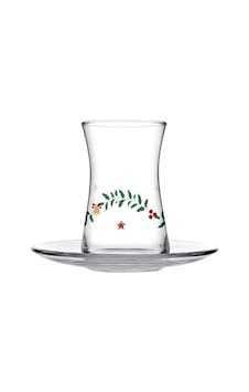 Paşabahçe Sparkles Heybeli Çay Seti, 4 Kişilik, 170 Cc Bardak Ve 126 Mm Tabak, Yılbaşı Temalı çok renkli Paşabahçe Sparkles Heybeli Çay Seti, 4 Kişilik, 170 Cc Bardak Ve 126 Mm Tabak, Yılbaşı Temalı çok renkli
