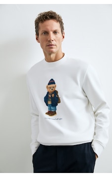 Lufian Mıles Erkek Sweatshirt Kırık Beyaz Kırık Beyaz 112030201100510 Lufian Mıles Erkek Sweatshirt Kırık Beyaz Kırık Beyaz 112030201100510