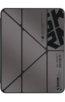 Apple Uyumlu iPad Air 11 2025 M3 Kılıf Skinarma Holografik Arkası Şeffaf Çıkarılabilir Magnetik Kira Kobai Füme