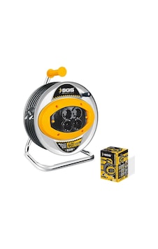 Sgs 2112 40 Metre Metal Makaralı Uzatma Kablosu 3x2,5 Kablo 40 Metre