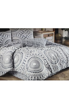 Elit Çift Kişilik Polycotton Nevresim Takımı Rotendo Gri