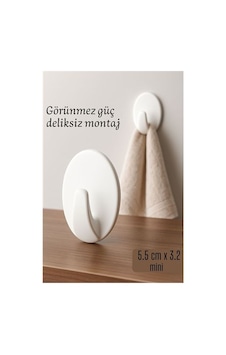 Mini Kendinden Yapışkanlı Duvar Askısı 5.5 X 3.2 Cm İz Bırakmaz, Güçlü Tutuş 722286 Şeffaf Mini Kendinden Yapışkanlı Duvar Askısı 5.5 X 3.2 Cm İz Bırakmaz, Güçlü Tutuş 722286 Şeffaf