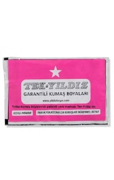 Tek Yıldız Kumaş Boyası Koyu Pembe Tek Yıldız Kumaş Boyası Koyu Pembe
