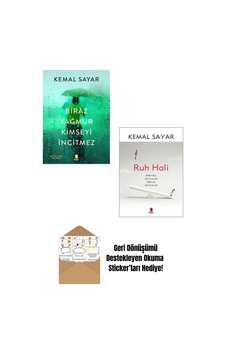 Kemal Sayar - Biraz Yağmur Kimseyi İncitmez - Ruh Hali + Okuma Sticker'ları Kemal Sayar - Biraz Yağmur Kimseyi İncitmez - Ruh Hali + Okuma Sticker'ları