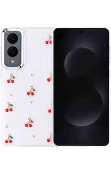 Samsung Galaxy Uyumlu S25 Edge Kılıf Airbag Tasarımlı Simli Şeffaf Zore Kutup Kapak Kiraz Samsung Galaxy Uyumlu S25 Edge Kılıf Airbag Tasarımlı Simli Şeffaf Zore Kutup Kapak Kiraz