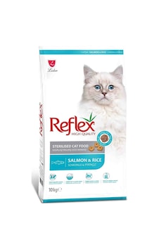 Reflex Sterilised Somonlu ve Pirinçli Kısırlaştırılmış Yetişkin Kedi Maması 10 KG Reflex Sterilised Somonlu ve Pirinçli Kısırlaştırılmış Yetişkin Kedi Maması 10 KG