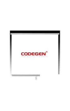 Codegen Ax-20 200x200cm Siyah Fonlu Storlu Kilitleme Mekanizmalı Projeksiyon Perdesi, Beyaz Codegen Ax-20 200x200cm Siyah Fonlu Storlu Kilitleme Mekanizmalı Projeksiyon Perdesi, Beyaz