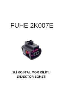 2'li Kostal Mor Kilitli Enjektör Soketi 2'li Kostal Mor Kilitli Enjektör Soketi