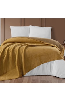 Schafer Home Bella Tek Kişilik Battaniye 150 x 200 CM - Hardal 02