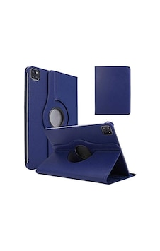 Aksesuarcim Apple iPad Uyumlu Pro 11 2020 2. İle Uyumlu Kılıfı Suni Deri 2 Farklı Stand Olabilen Darbe Korumalı 360 Dönebilen Tablet Kılıfı Lacivert Sku: Zeusb0fhhyp4bt Arka Kapak