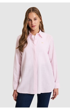 U.S. Polo Assn. U.s. Polo Assn. Kadın Pembe Gömlek Desenli 50324635-vr041