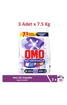 Omo Matik Toz Çamaşır Deterjanı Sık Yıkananlar Beyaz Ve Renkliler İçin 7.5 Kg X 3 Adet Omo Matik Toz Çamaşır Deterjanı Sık Yıkananlar Beyaz Ve Renkliler İçin 7.5 Kg X 3 Adet
