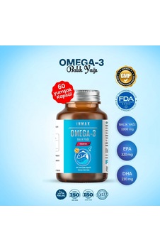 İnmax Omega 3 1000 Mg Balık Yağı 30 Kapsül