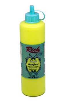 Rich Multi Akrilik Boya 2128Açık Sarı 500 Cc Rich Multi Akrilik Boya 2128Açık Sarı 500 Cc