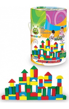 Kr017 Woodoy 60 Parça Küçük Kovalı Bloklar Kr017 Woodoy 60 Parça Küçük Kovalı Bloklar