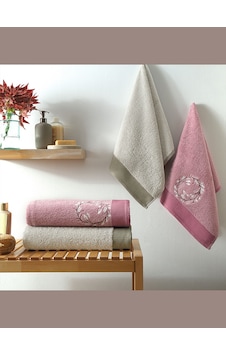 Taç Pamuk Hamam Seti Lei Rose-Taş Gül Taç Pamuk Hamam Seti Lei Rose-Taş Gül