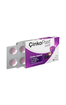 Çinkopast Nane Zencefil Karamürver 12 Pastil Çinkopast Nane Zencefil Karamürver 12 Pastil