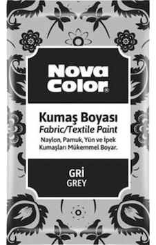 Nova Color Toz Kumaş Boyası Gri - 2 Adet Nova Color Toz Kumaş Boyası Gri - 2 Adet