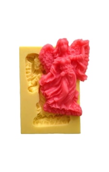 Melek Şeklinde Silikon Pasta Ve Seker Hamuru Kalibi 7,5x5x2 Cm Yeşil Melek Şeklinde Silikon Pasta Ve Seker Hamuru Kalibi 7,5x5x2 Cm Yeşil
